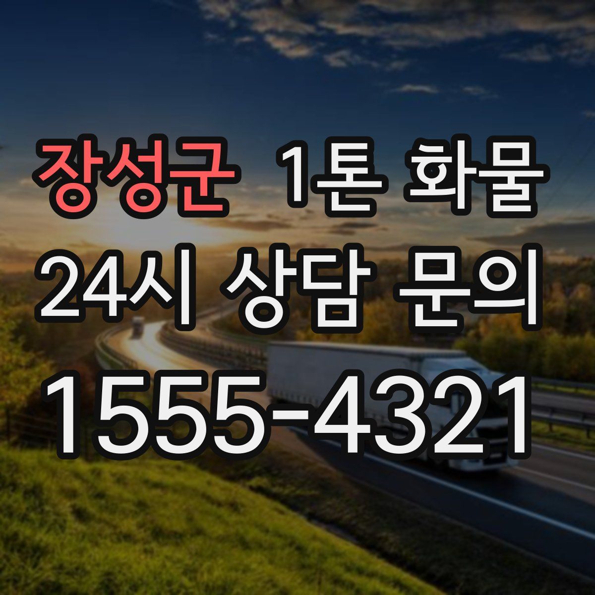 장성군 1톤 화물