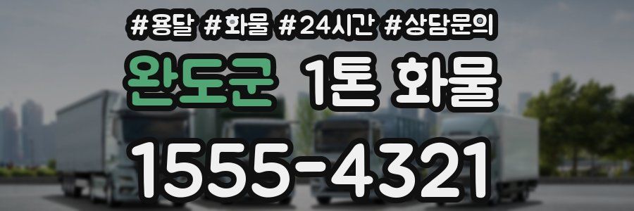 완도군 1톤 화물