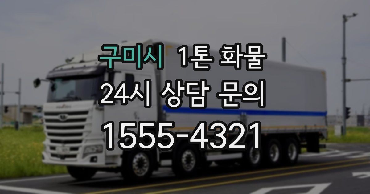 구미시 1톤 화물