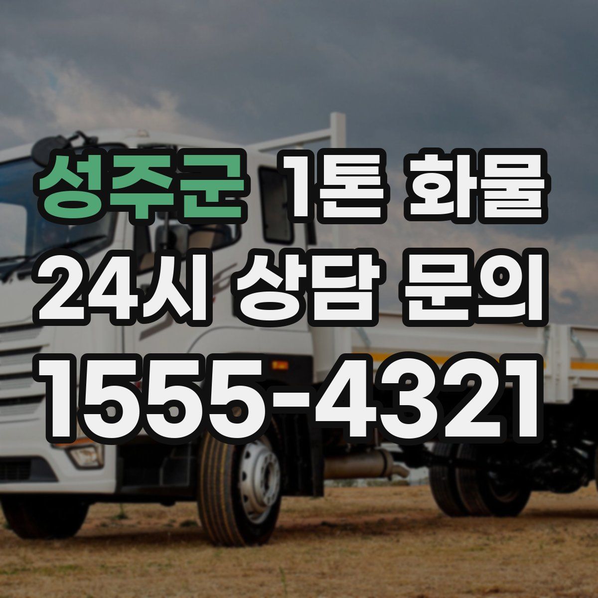 성주군 1톤 화물