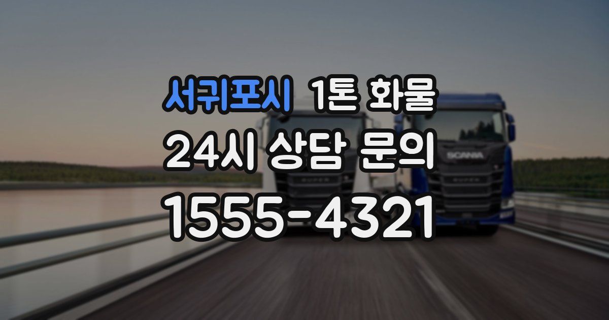 서귀포시 1톤 화물