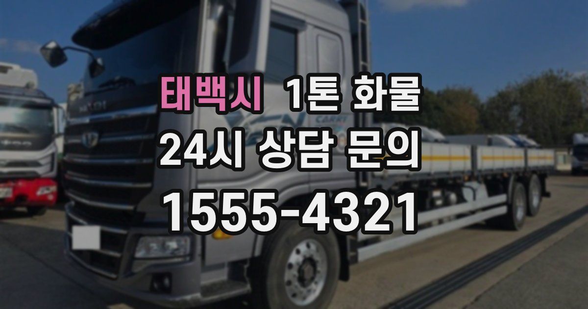 태백시 1톤 화물