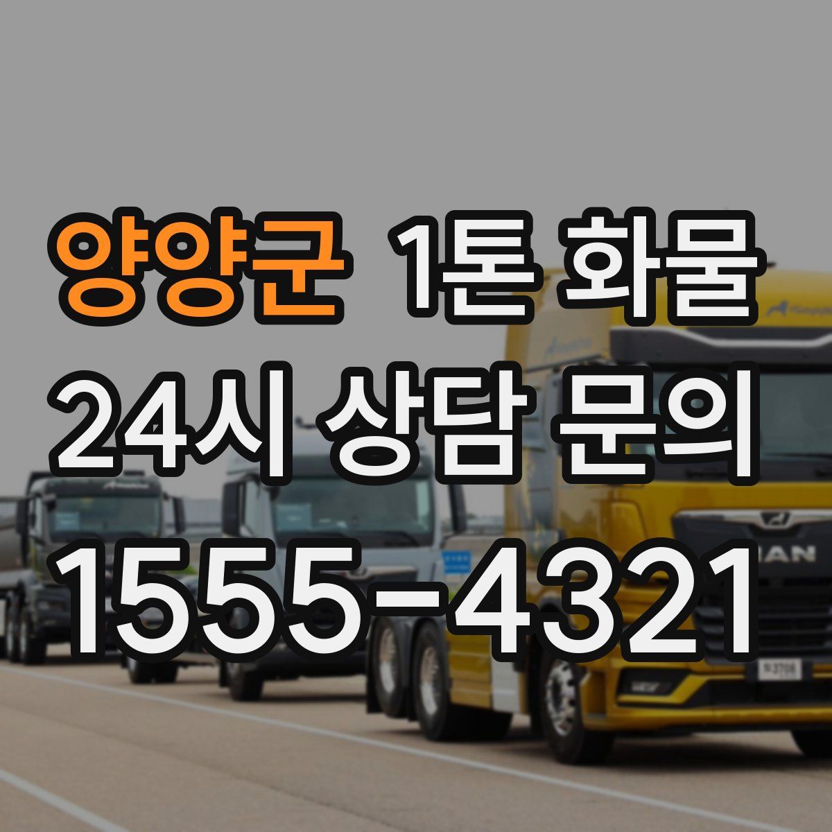 양양군 1톤 화물