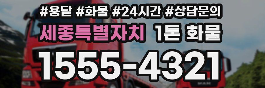 세종특별자치 1톤 화물