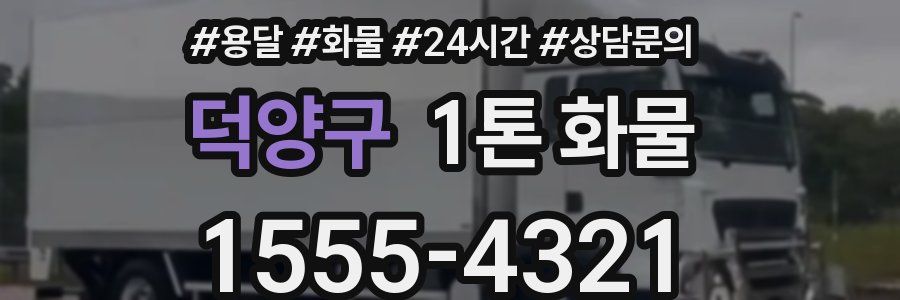 덕양구 1톤 화물