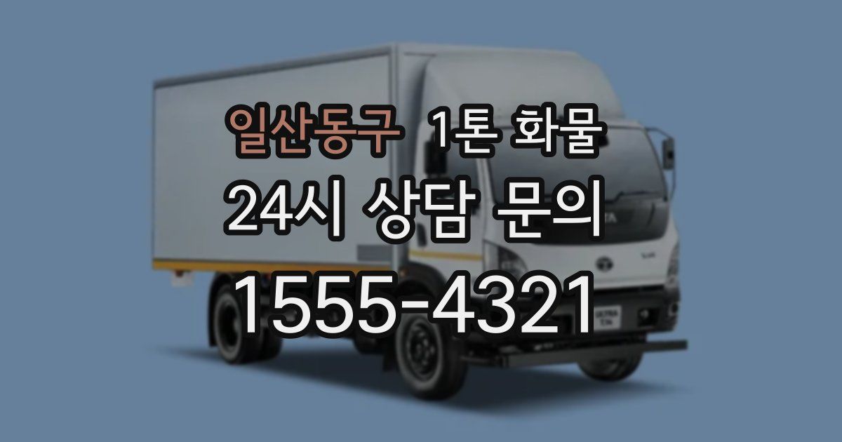 일산동구 1톤 화물