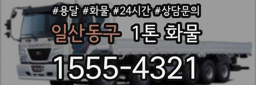 일산동구 1톤 화물