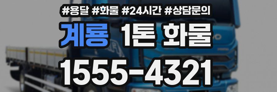 계룡 1톤 화물