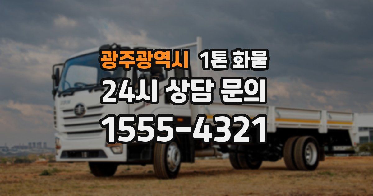 광주광역시 1톤 화물