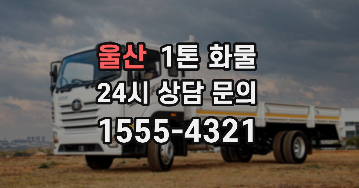 울산 1톤 화물