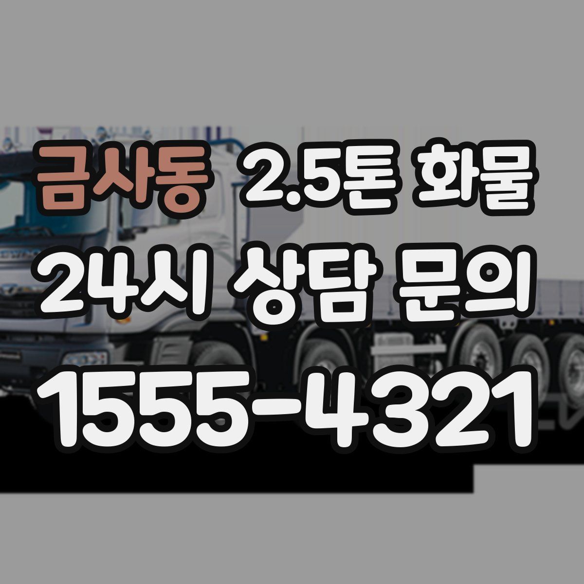 금사동 2.5톤 화물