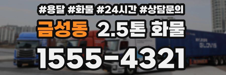 금성동 2.5톤 화물