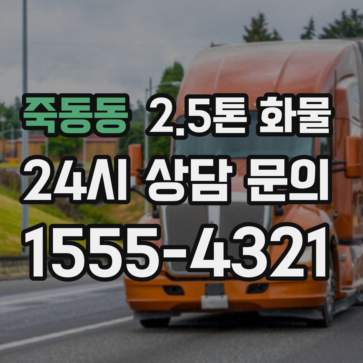 죽동동 2.5톤 화물