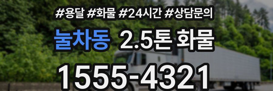 눌차동 2.5톤 화물