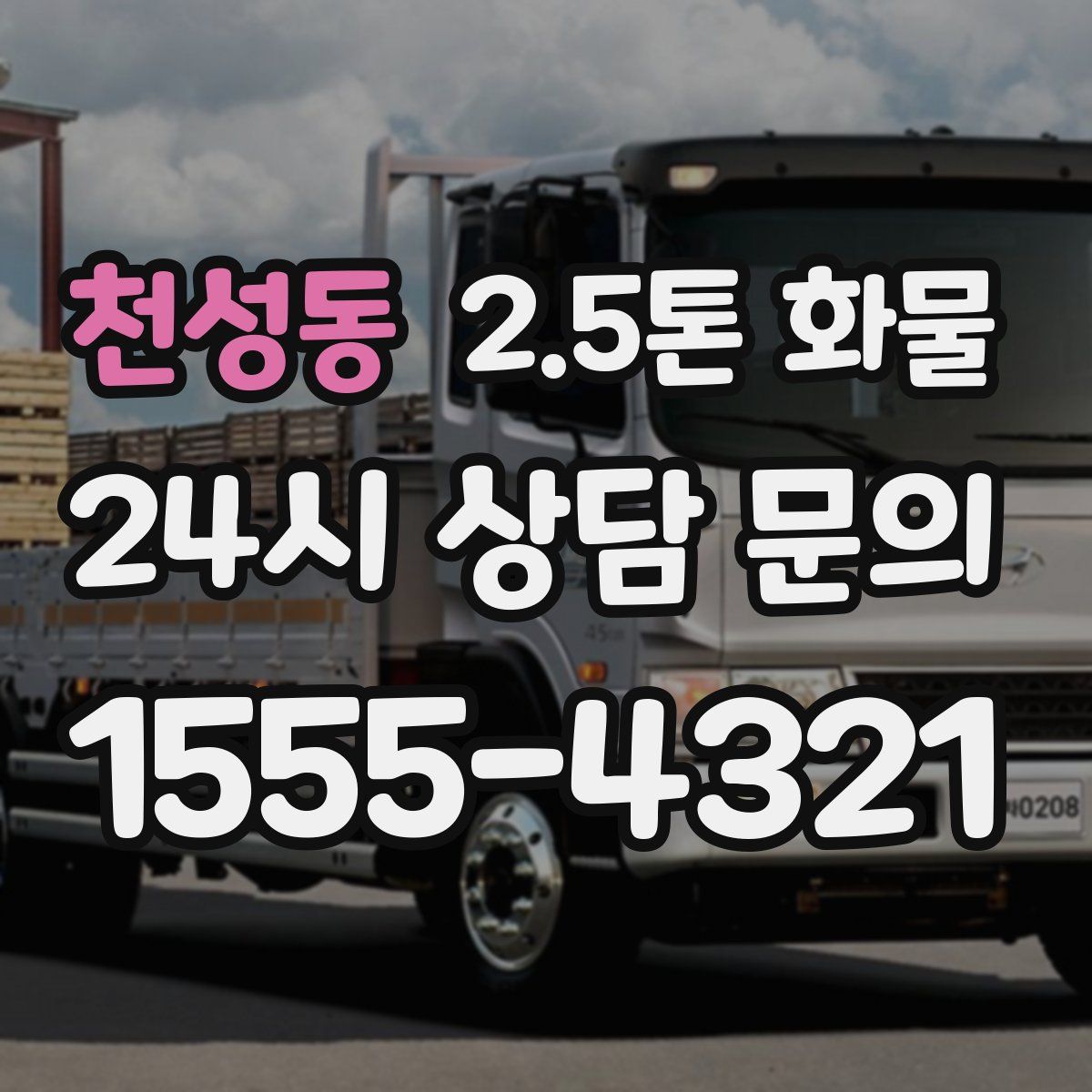 천성동 2.5톤 화물