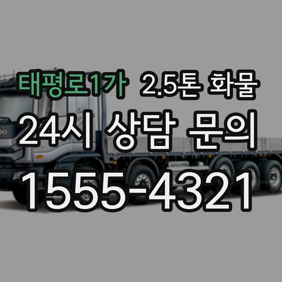 태평로1가 2.5톤 화물