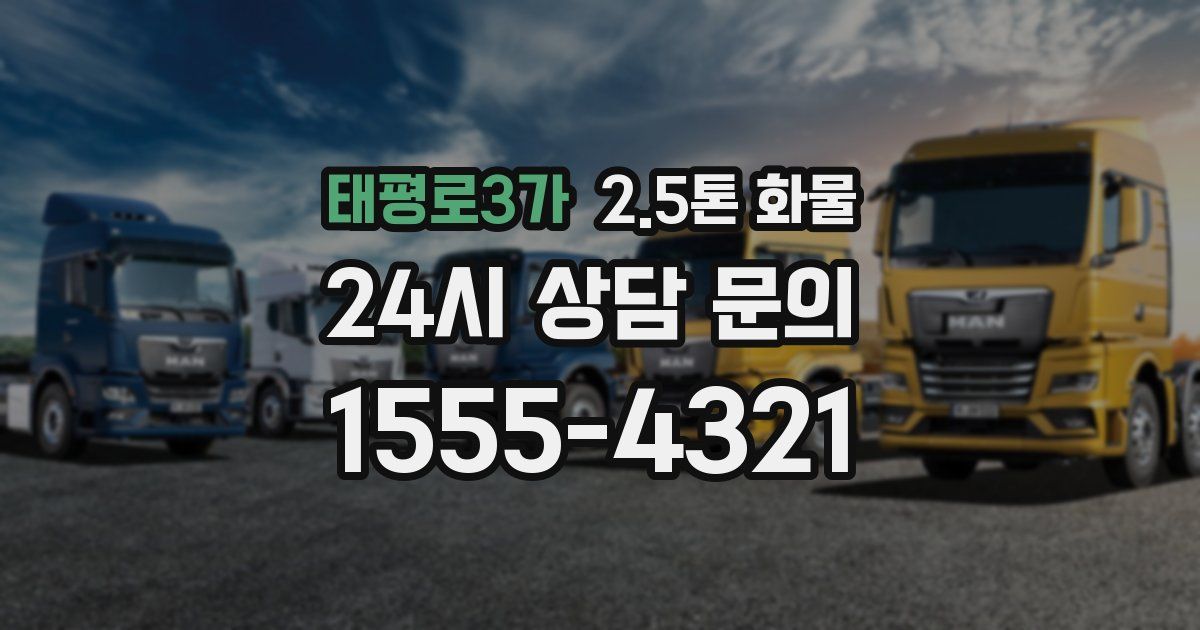 태평로3가 2.5톤 화물