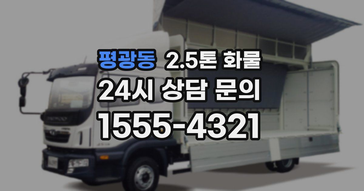 평광동 2.5톤 화물