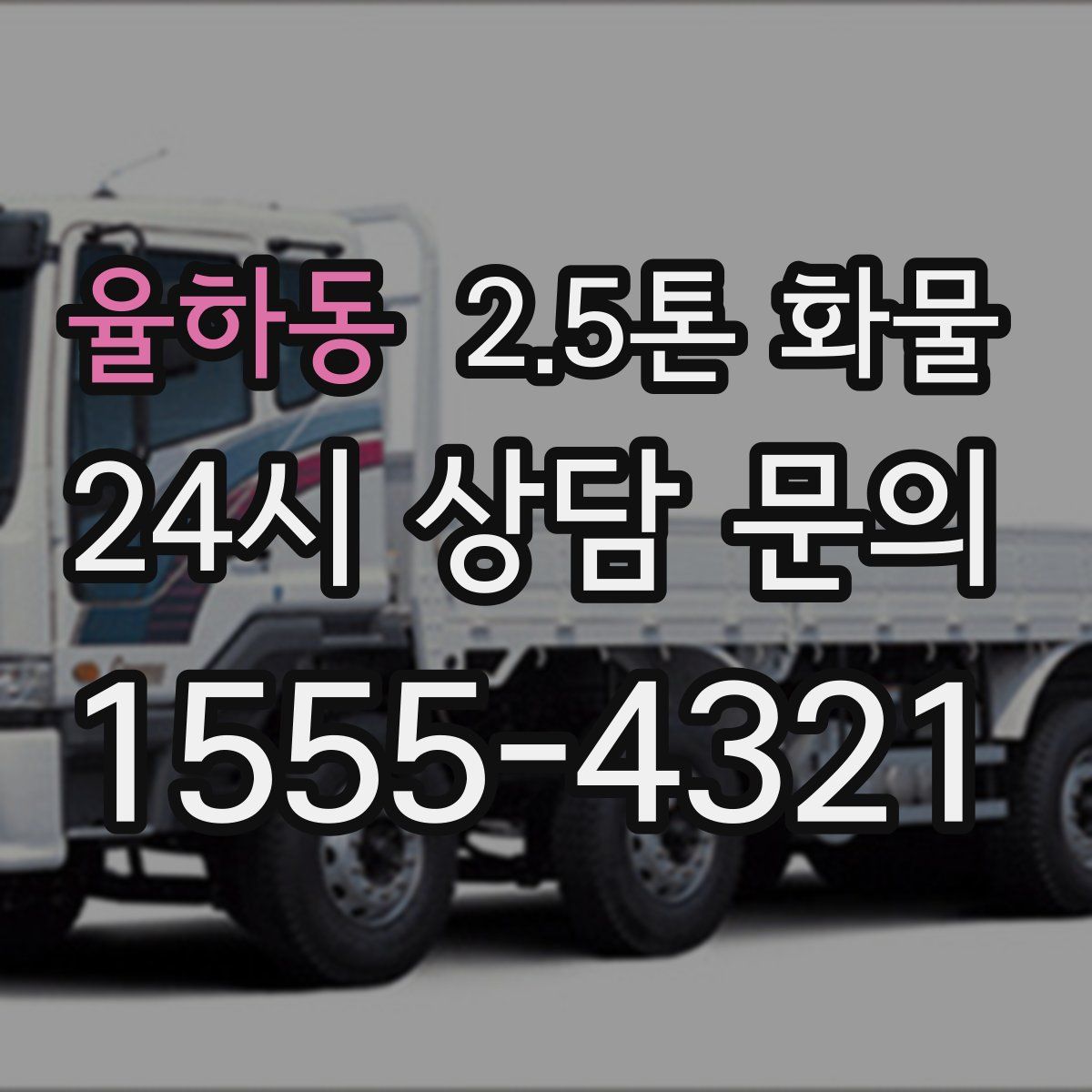 율하동 2.5톤 화물