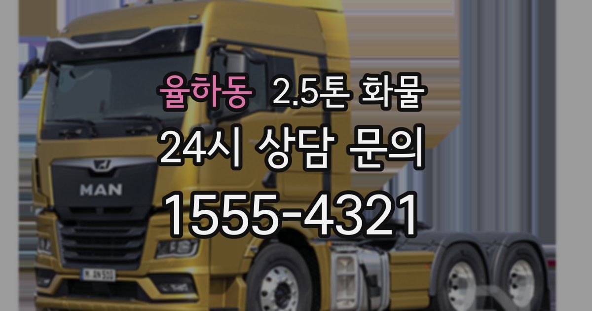 율하동 2.5톤 화물