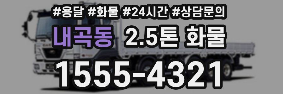내곡동 2.5톤 화물