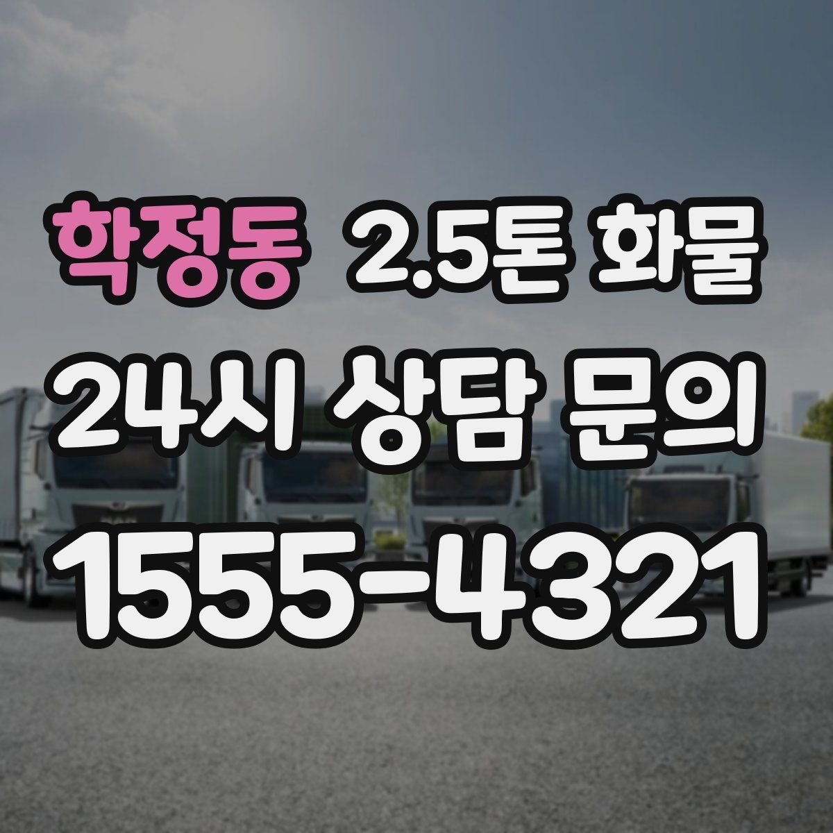 학정동 2.5톤 화물