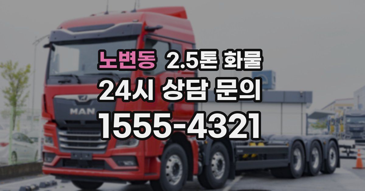 노변동 2.5톤 화물