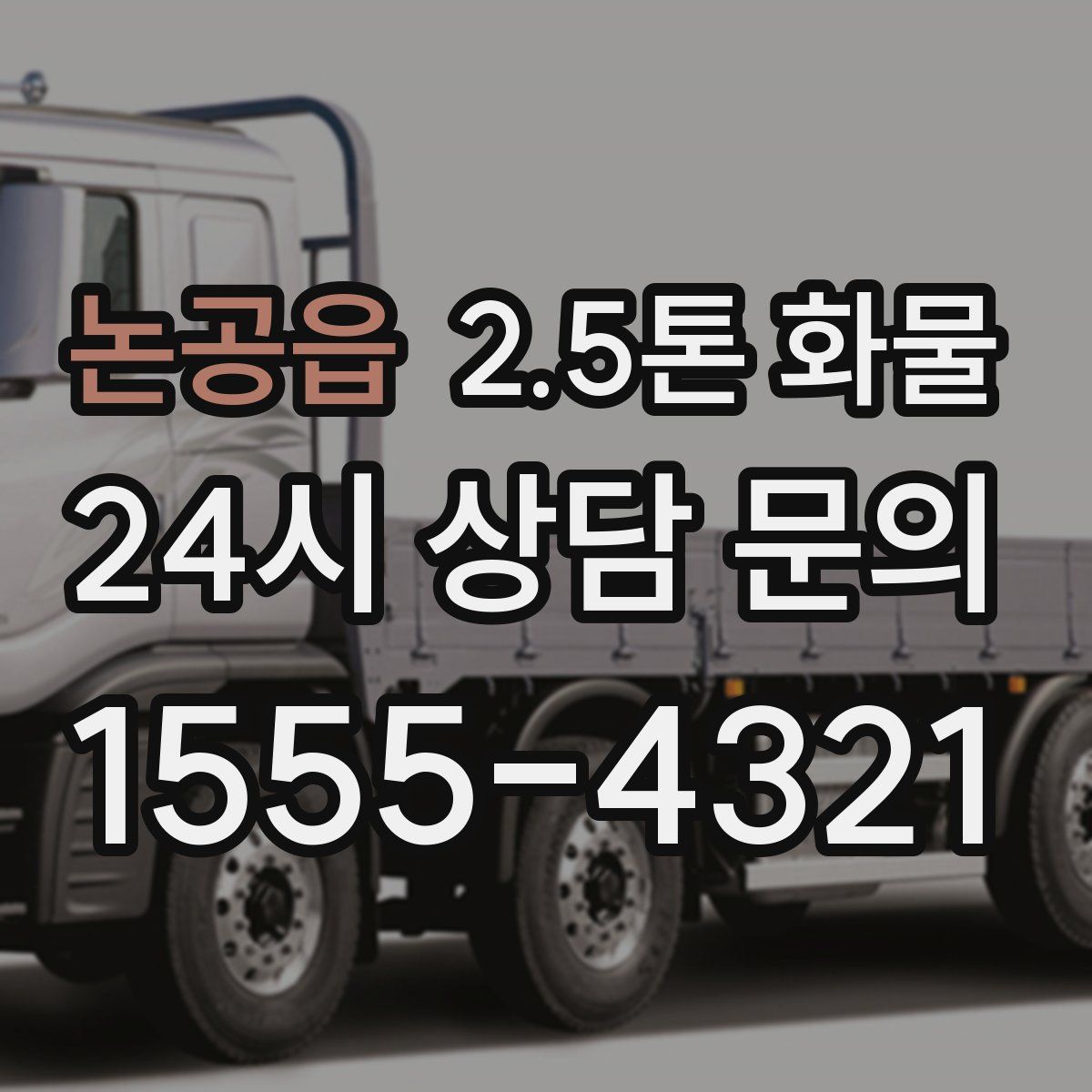 논공읍 2.5톤 화물