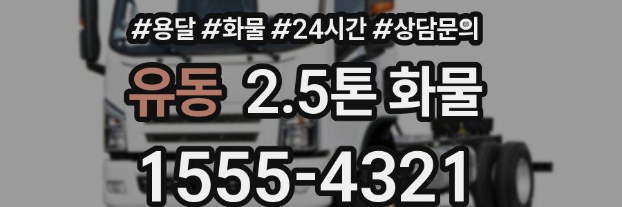 유동 2.5톤 화물