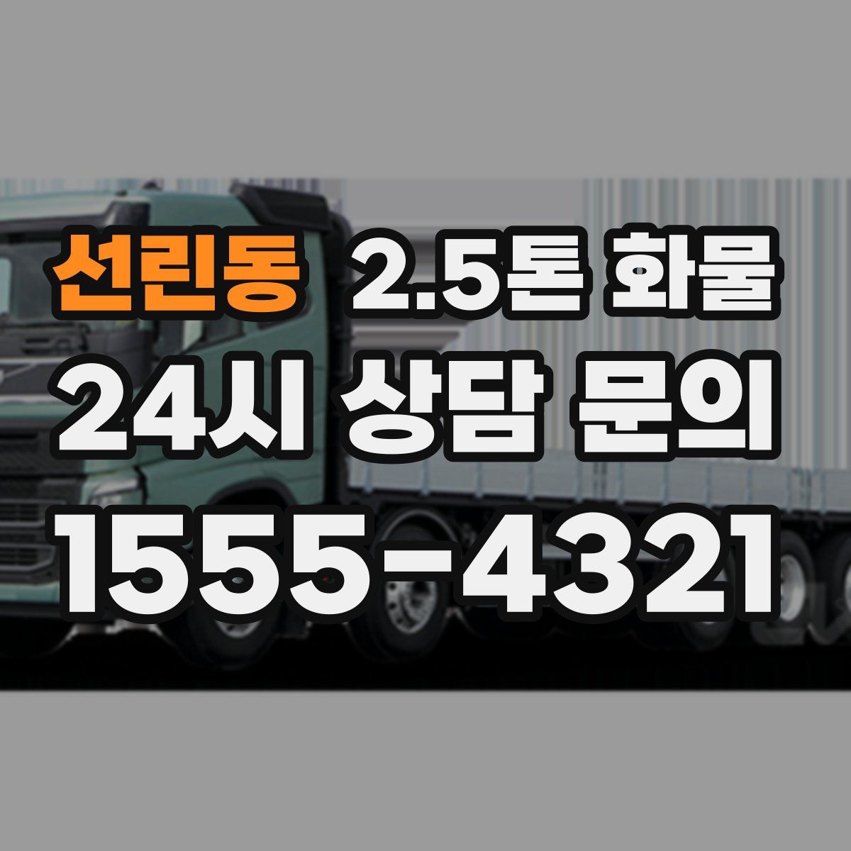 선린동 2.5톤 화물