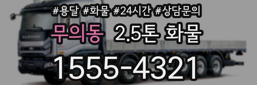 무의동 2.5톤 화물