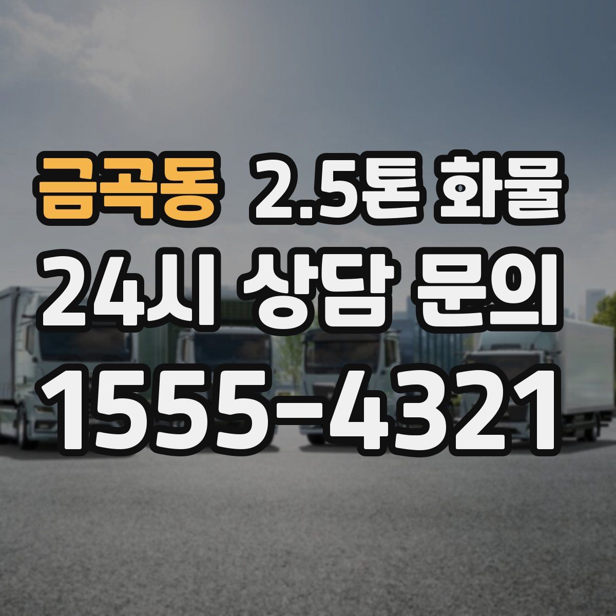 금곡동 2.5톤 화물
