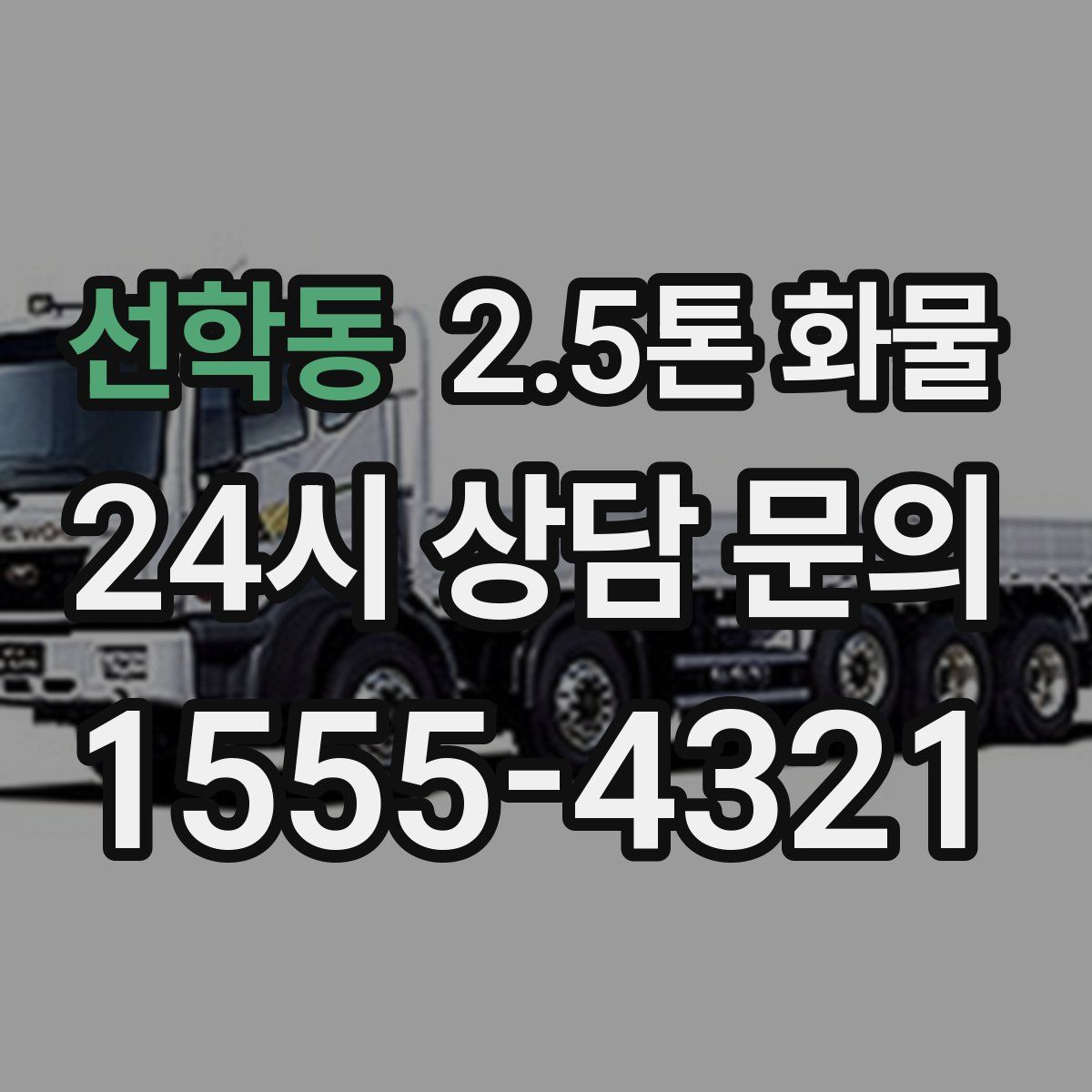 선학동 2.5톤 화물