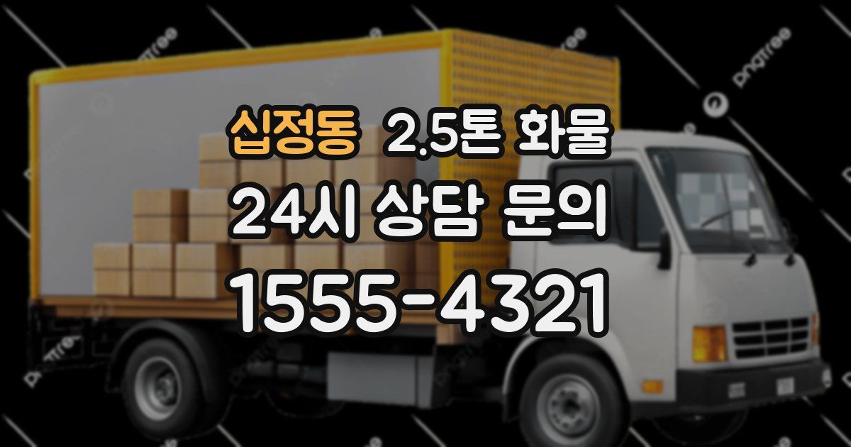 십정동 2.5톤 화물
