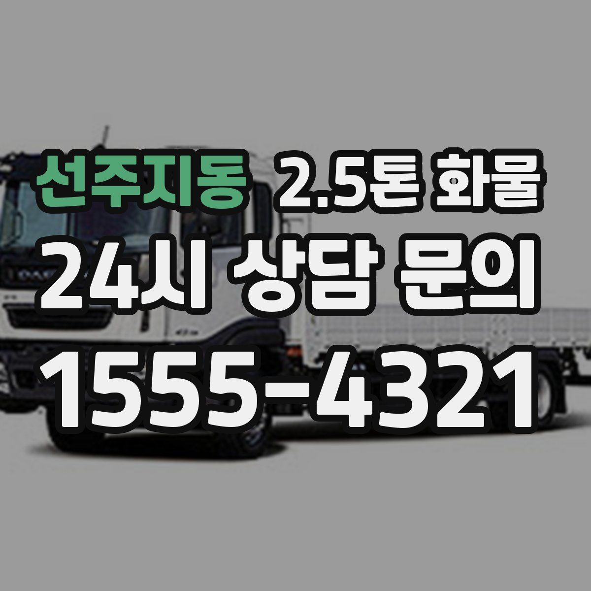 선주지동 2.5톤 화물