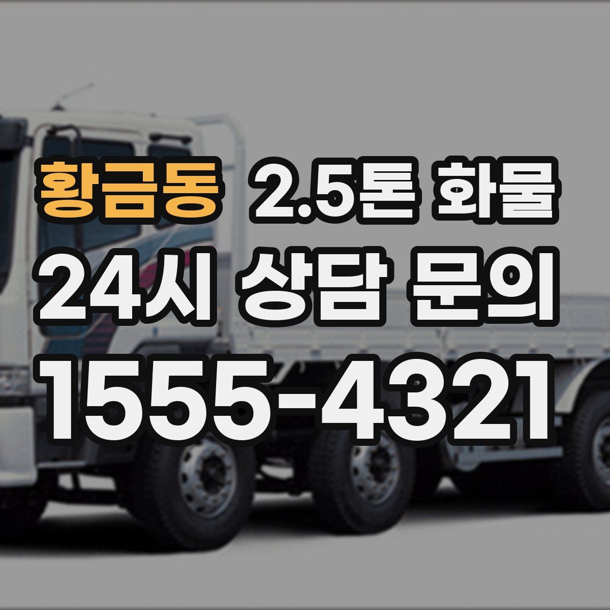 황금동 2.5톤 화물