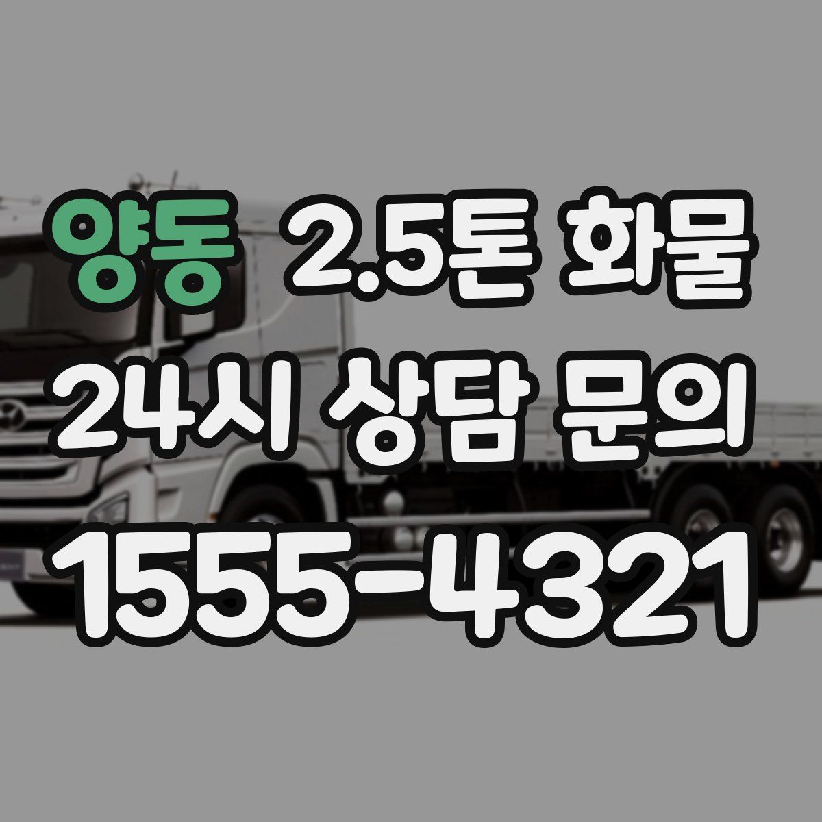 양동 2.5톤 화물