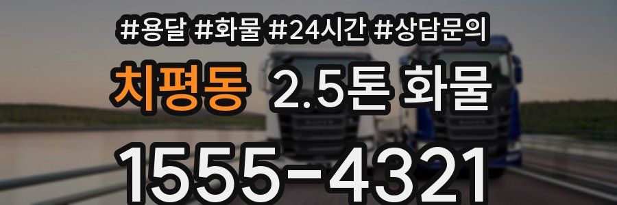 치평동 2.5톤 화물