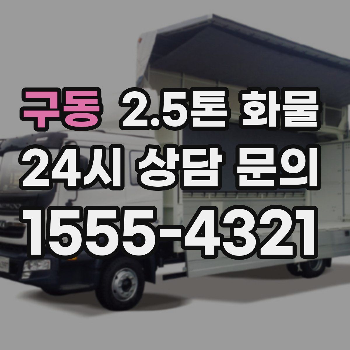 구동 2.5톤 화물