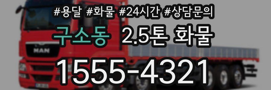 구소동 2.5톤 화물