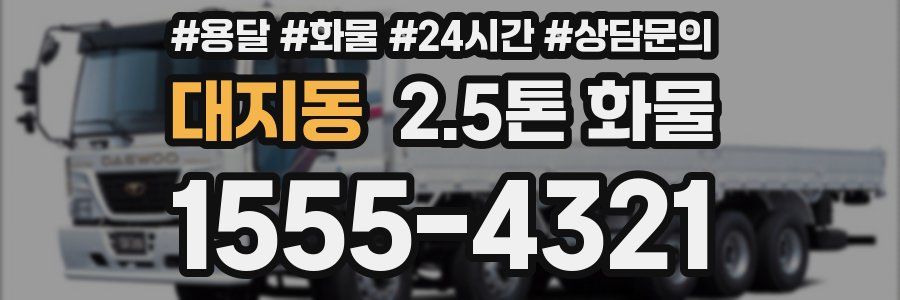 대지동 2.5톤 화물