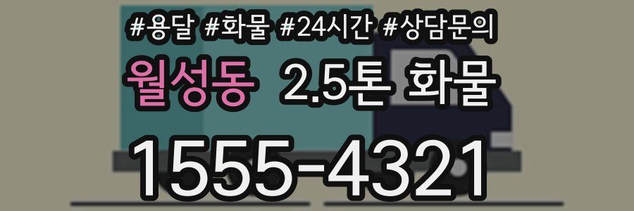 월성동 2.5톤 화물