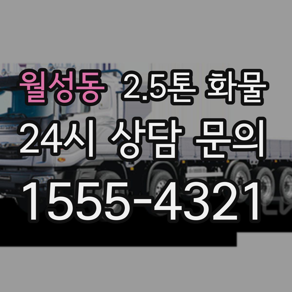 월성동 2.5톤 화물