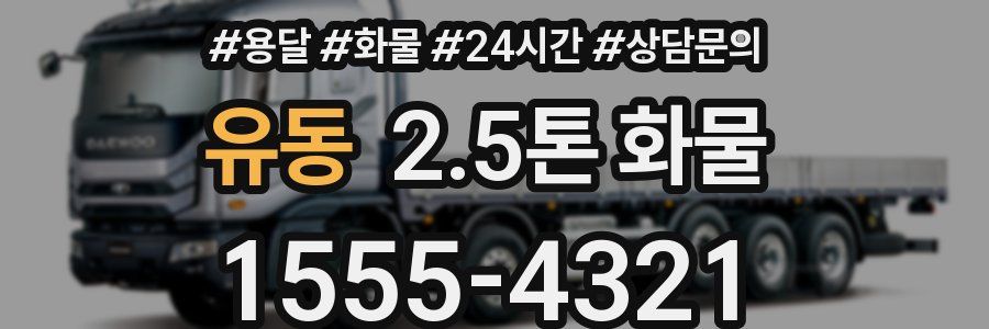유동 2.5톤 화물