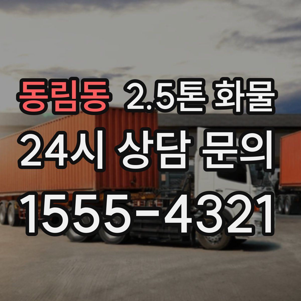동림동 2.5톤 화물
