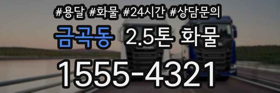 금곡동 2.5톤 화물