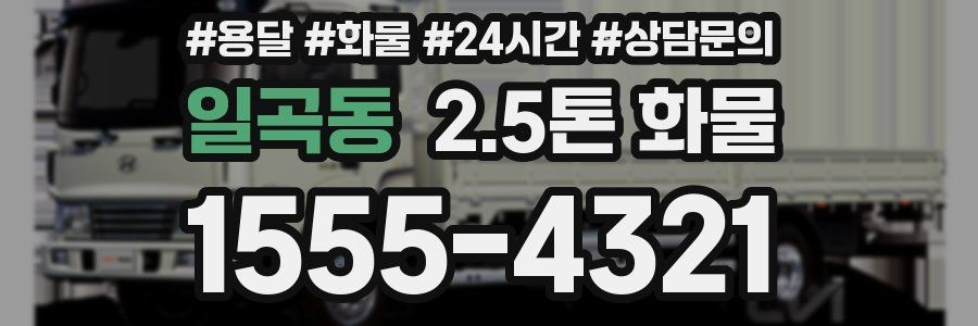일곡동 2.5톤 화물