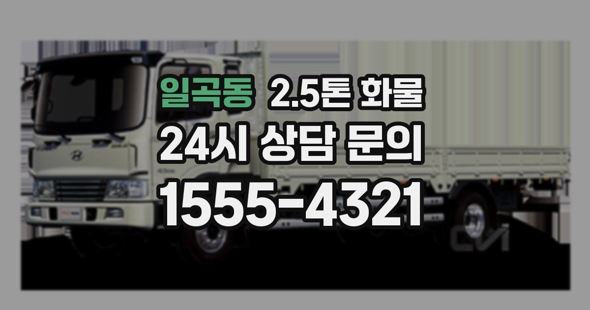 일곡동 2.5톤 화물