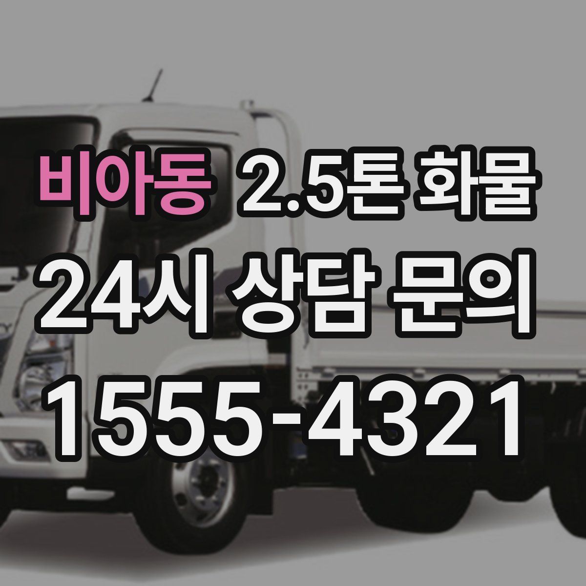 비아동 2.5톤 화물