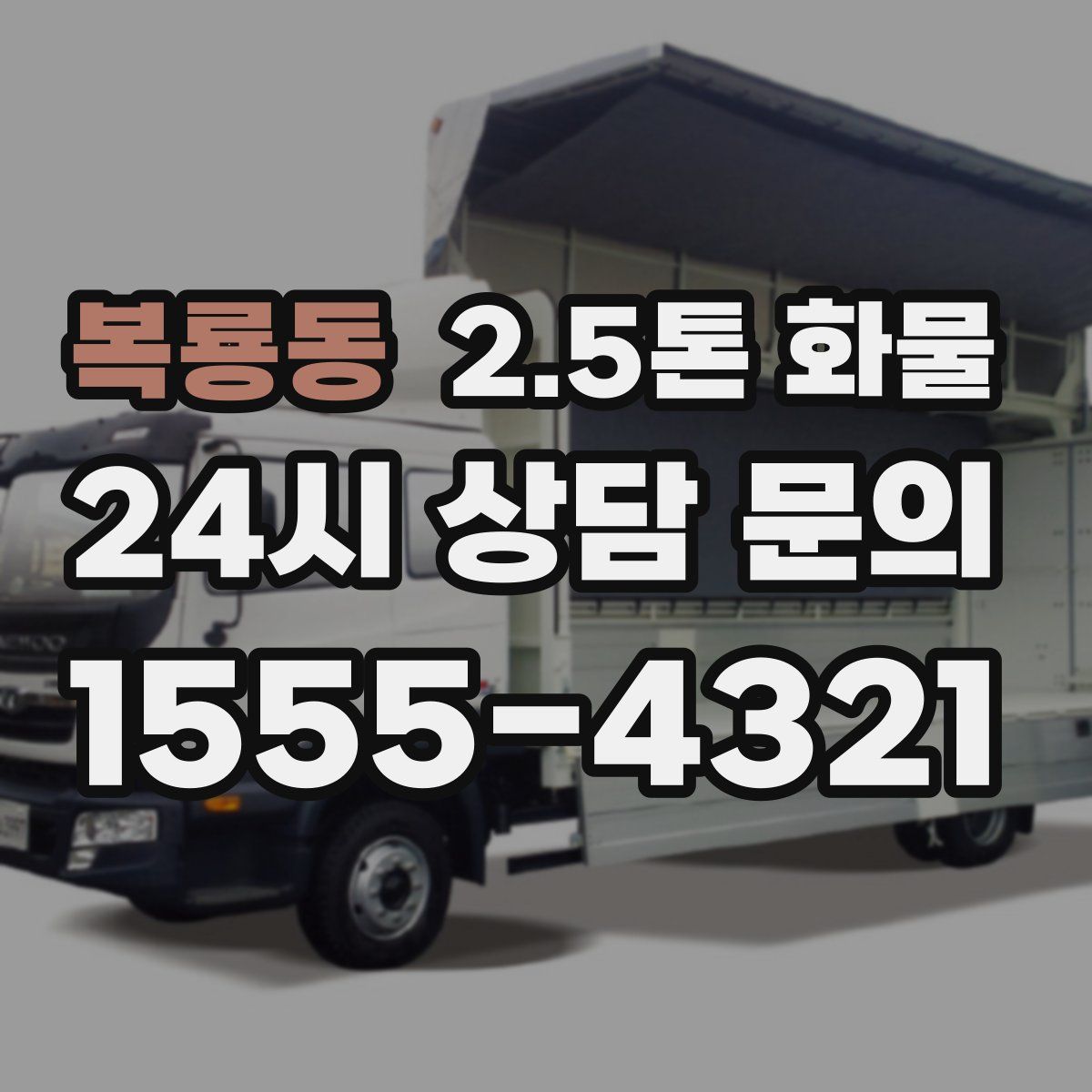 복룡동 2.5톤 화물